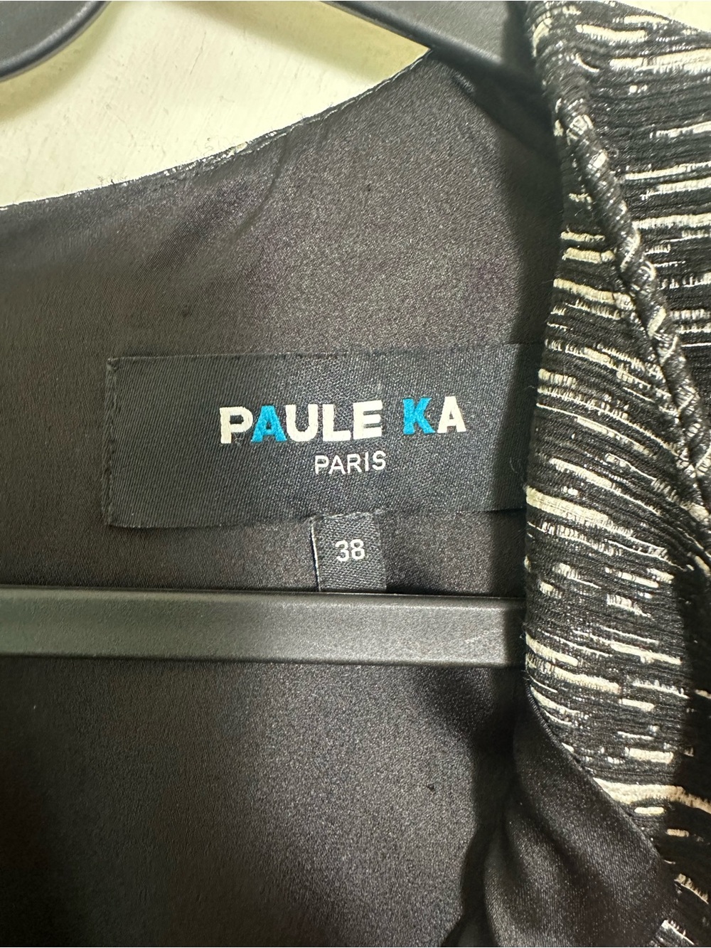 PAULE KA Paris Black and White Professional Office Wear Dress - Picture 3 of 5